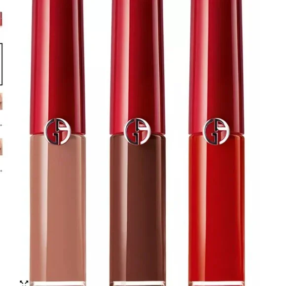 NEW Giorgio Armani Lip Maestro Mini Liquid Lipstick 3-Piece Set Travel - Picture 2 of 4